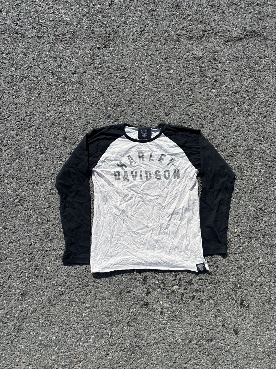 Harley-Davidson Museum Women’s Long Sleeve Raglan Shirt with Studded Logo