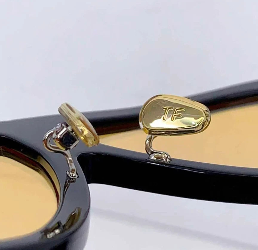 Tom Ford Troy Sunglasses FT0836 Black/Yellow 61-10-140mm With Case New