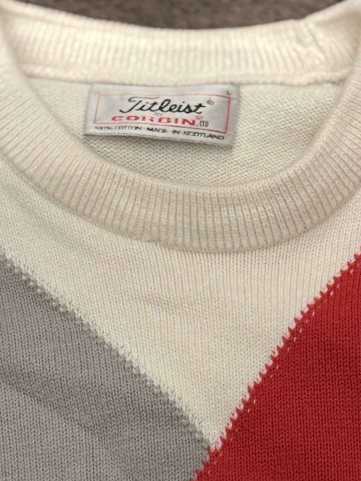 Vintage Titleist Greystone Sweater Men’s Size Large Made In Scotland
