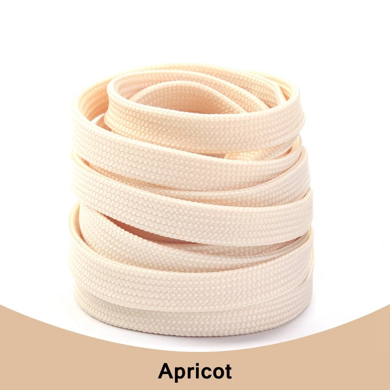 Classic Solid Color Laces 0.8cm Wide Flat Shoes Sneakers shoelaces Shoe Accessor