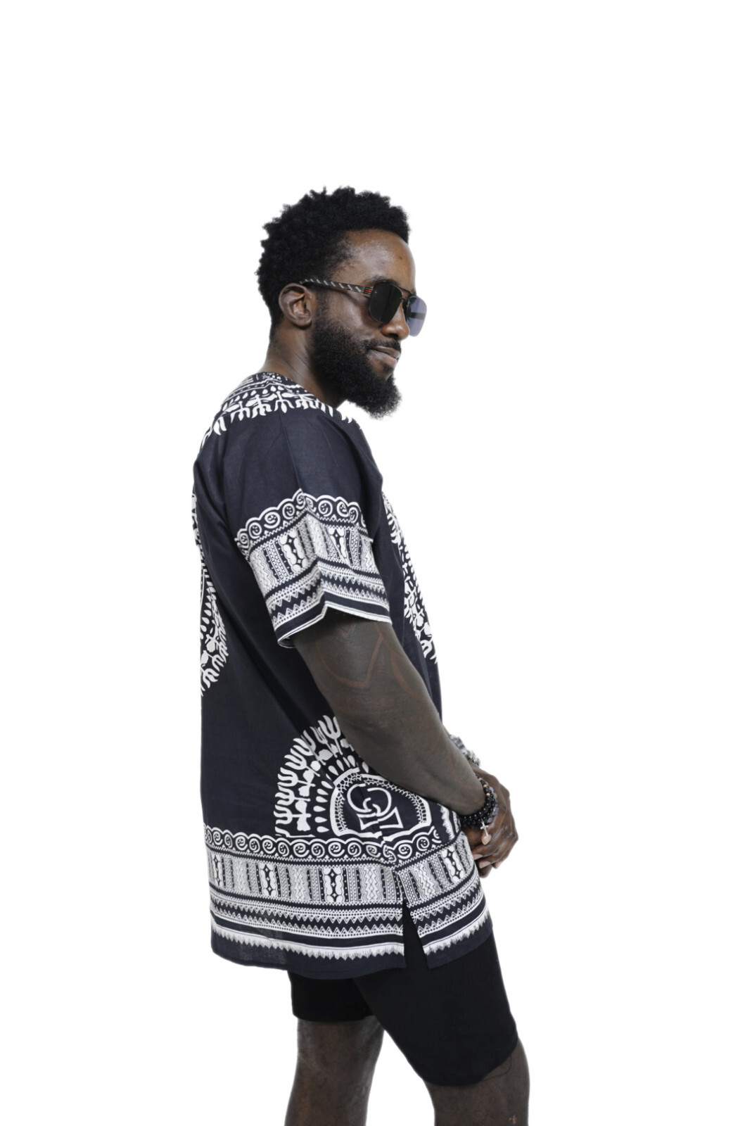 Black African Unisex Dashiki Shirt DP3578 Small to 7XL Plus Size