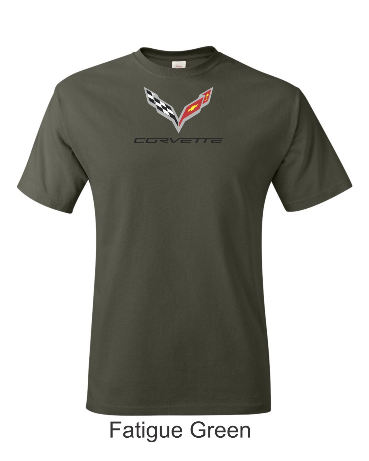 Corvette C7 Color Emblem Printed on Men’s Shirt. FREE SHIPPING !!!