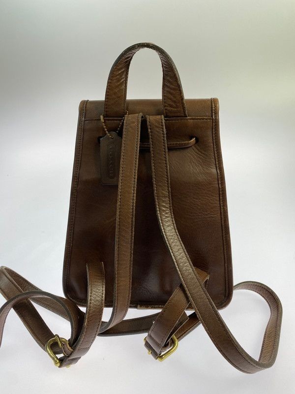 OLD COACH LEATHER BACKPACK W 18 cm (7.09 in)×H 22 cm (8.66 in)×D 11 cm (4.33 in)