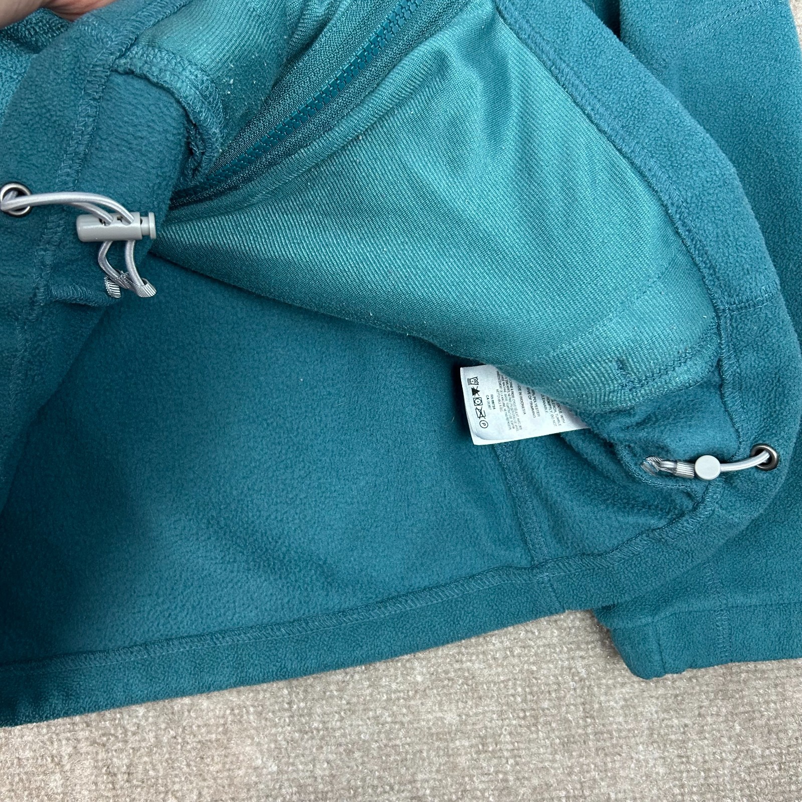 Columbia Interchange Fast Trek II Fleece Jacket Mens Medium Blue Thumb Loops