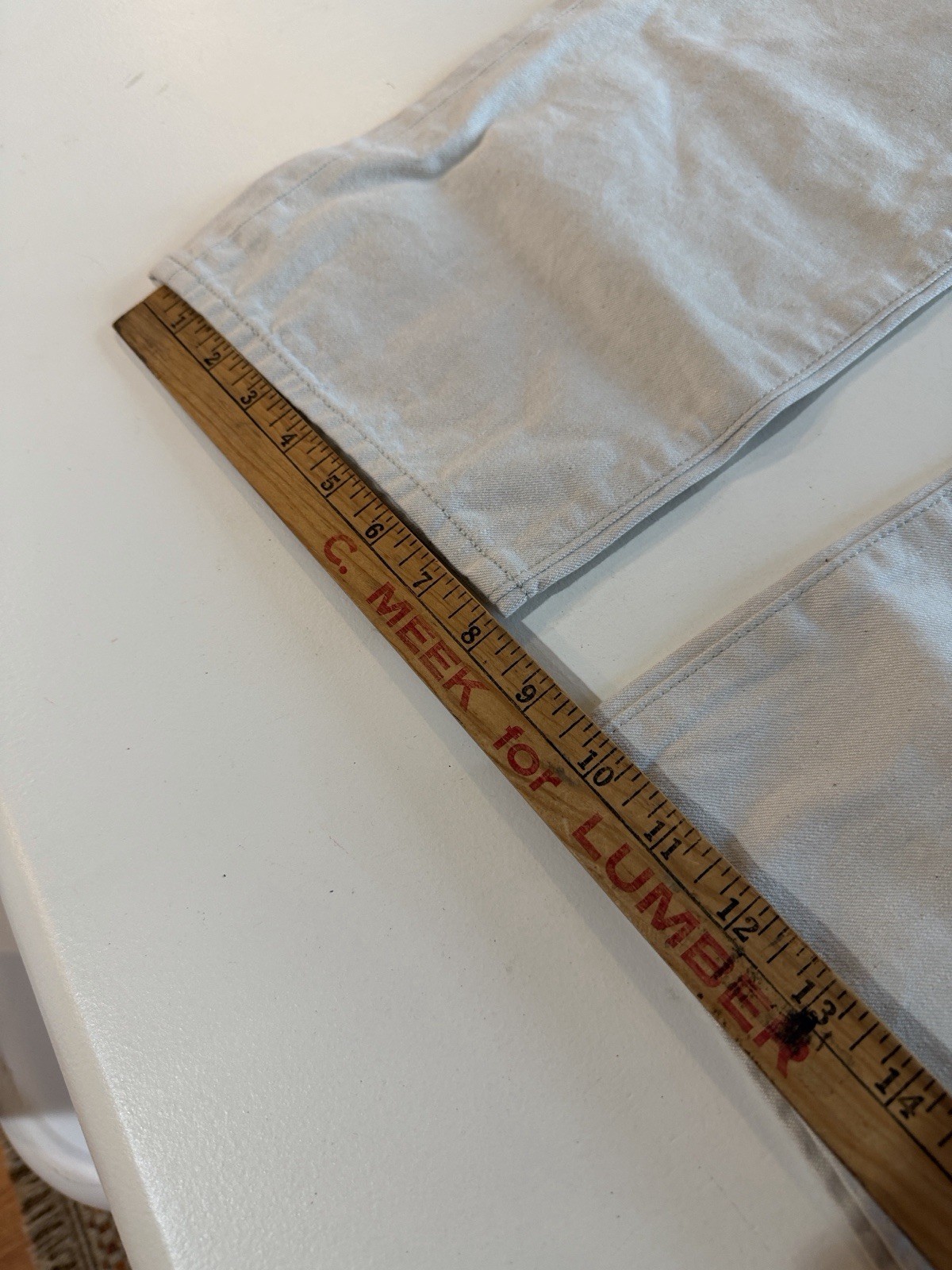 Todd Snyder Cream Straight Fit Button Fly Jeans Sz 34/32. New. Box1