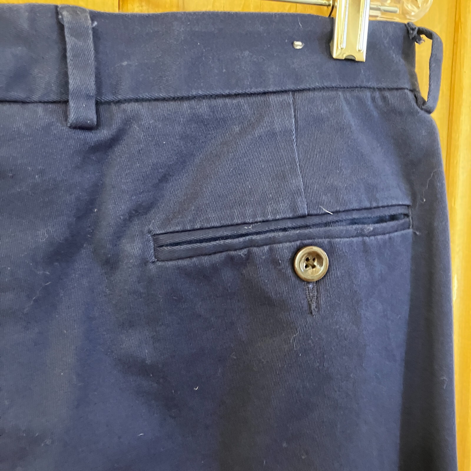J.Crew Mens Bowery Stretch Slim Cotton Chino Work Pants Size 32×32 Blue AN NWT