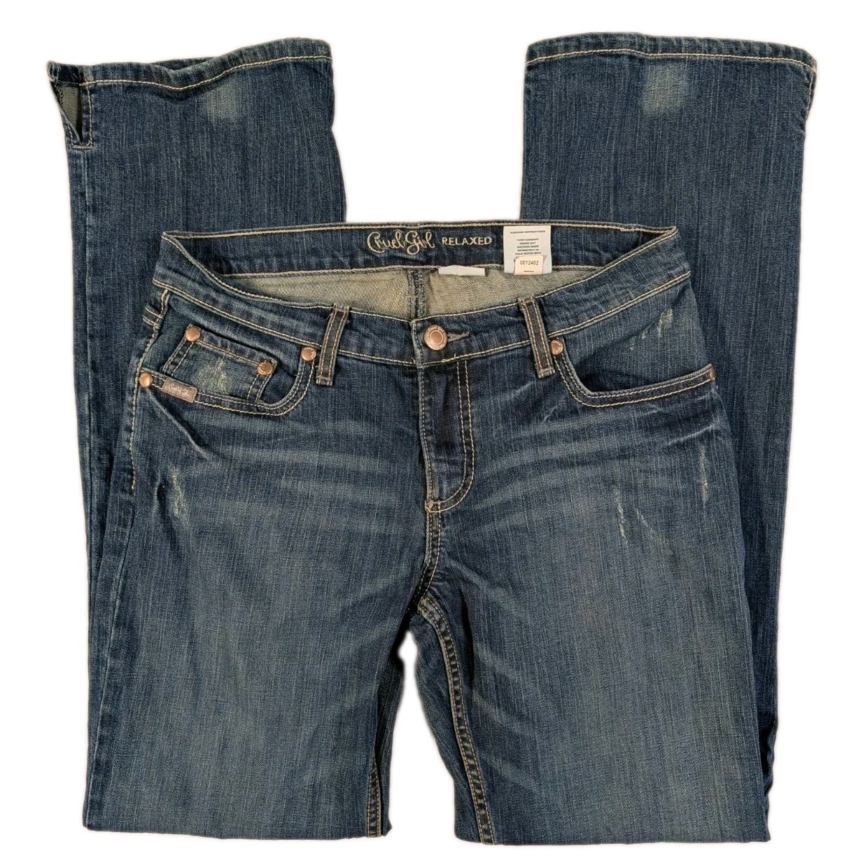 Cruel Girl Georgia Relaxed Jeans Womens Size 7 Reg Embroidered Pocket Stretch