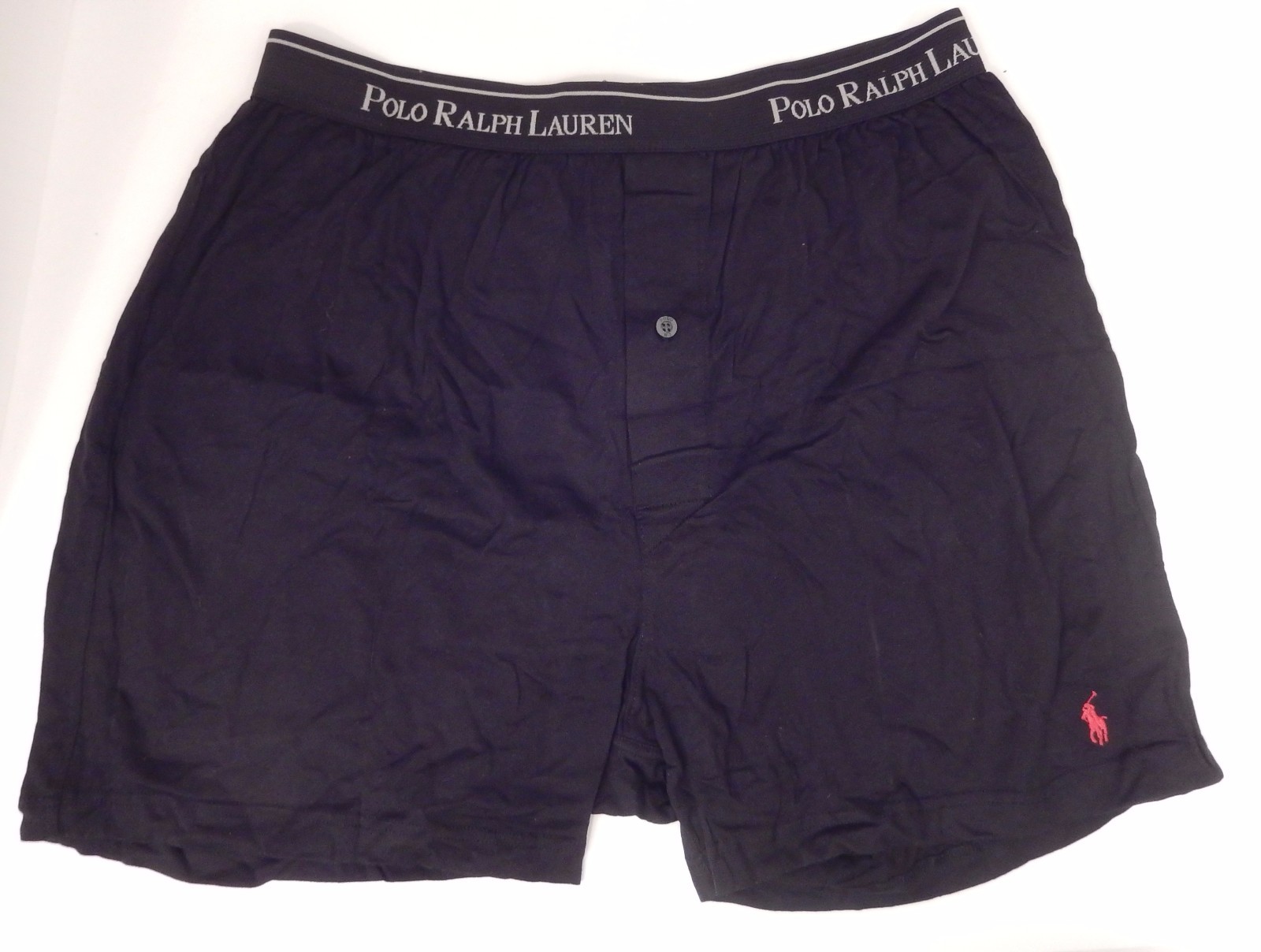 3 RALPH LAUREN POLO WHITE BLACK OR GRAY COTTON KNIT BOXER SHORTS SIZES: S M L XL