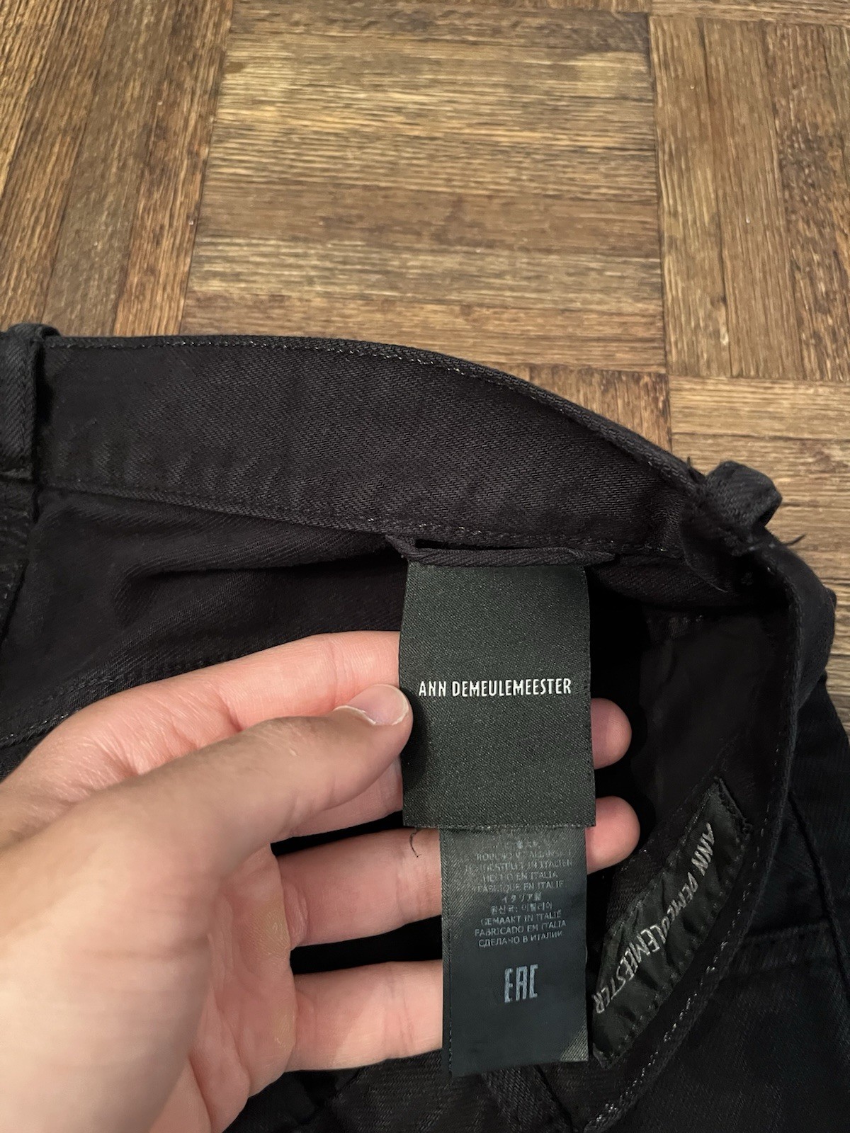Ann Demeulemeester 5 Pockets Black Jeans Size 40