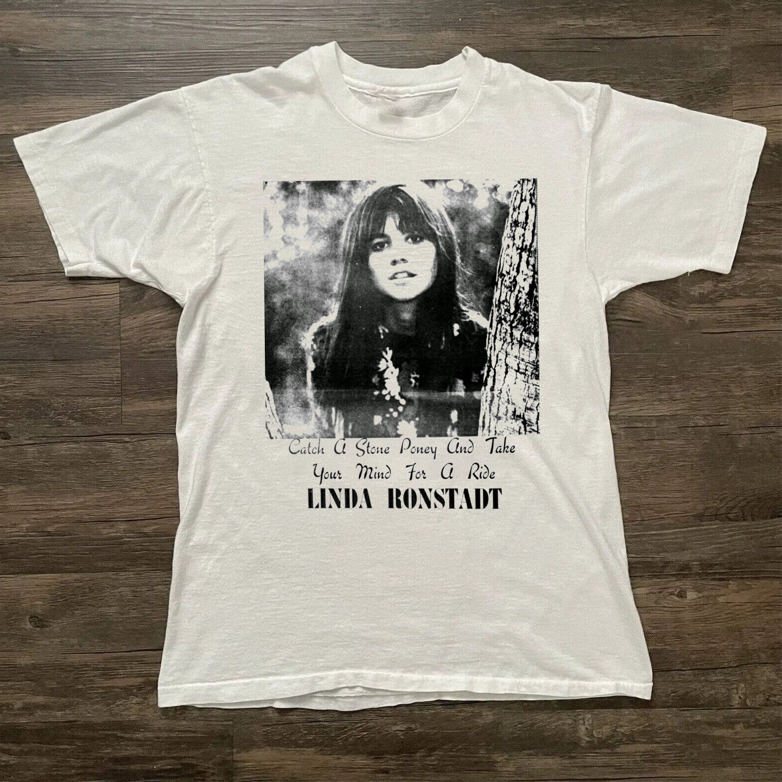 Linda Ronstadt Catch a Stone Poney And Take Short Tee Men Women Cotton Shirts