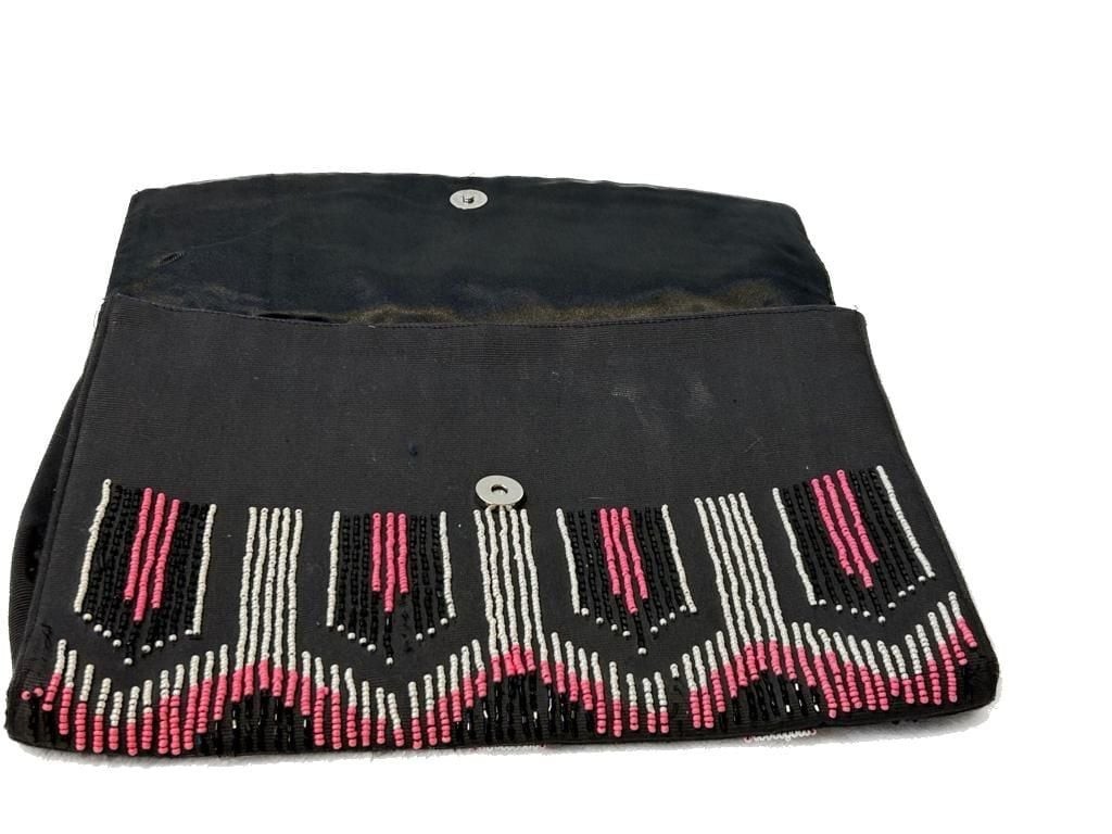 Lucky & Coco Ikat Beaded Envelope Clutch