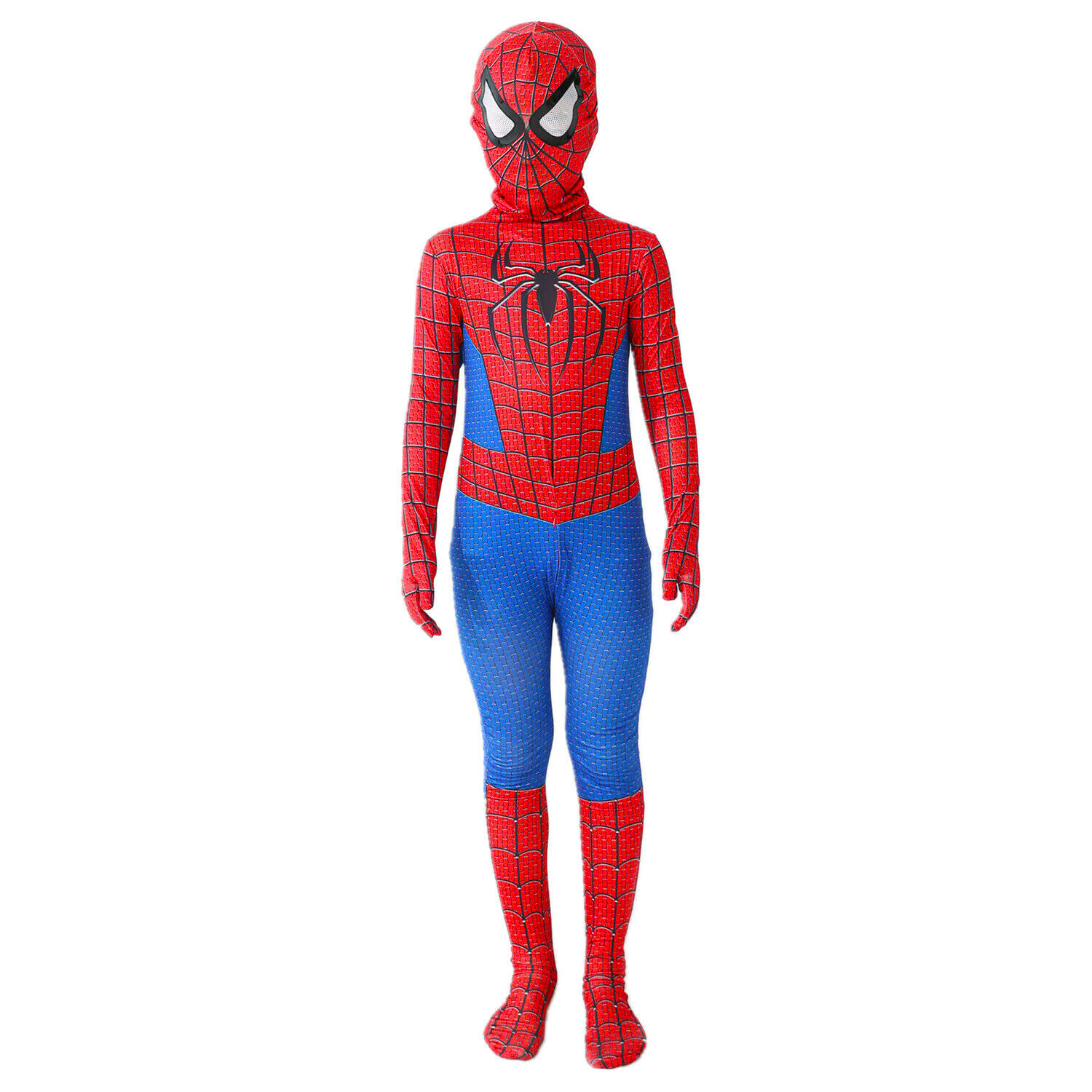 Kids SpiderMan Cosplay Costume Boys Tobey Maguire Outfit Jumpsuit Fancy Dress