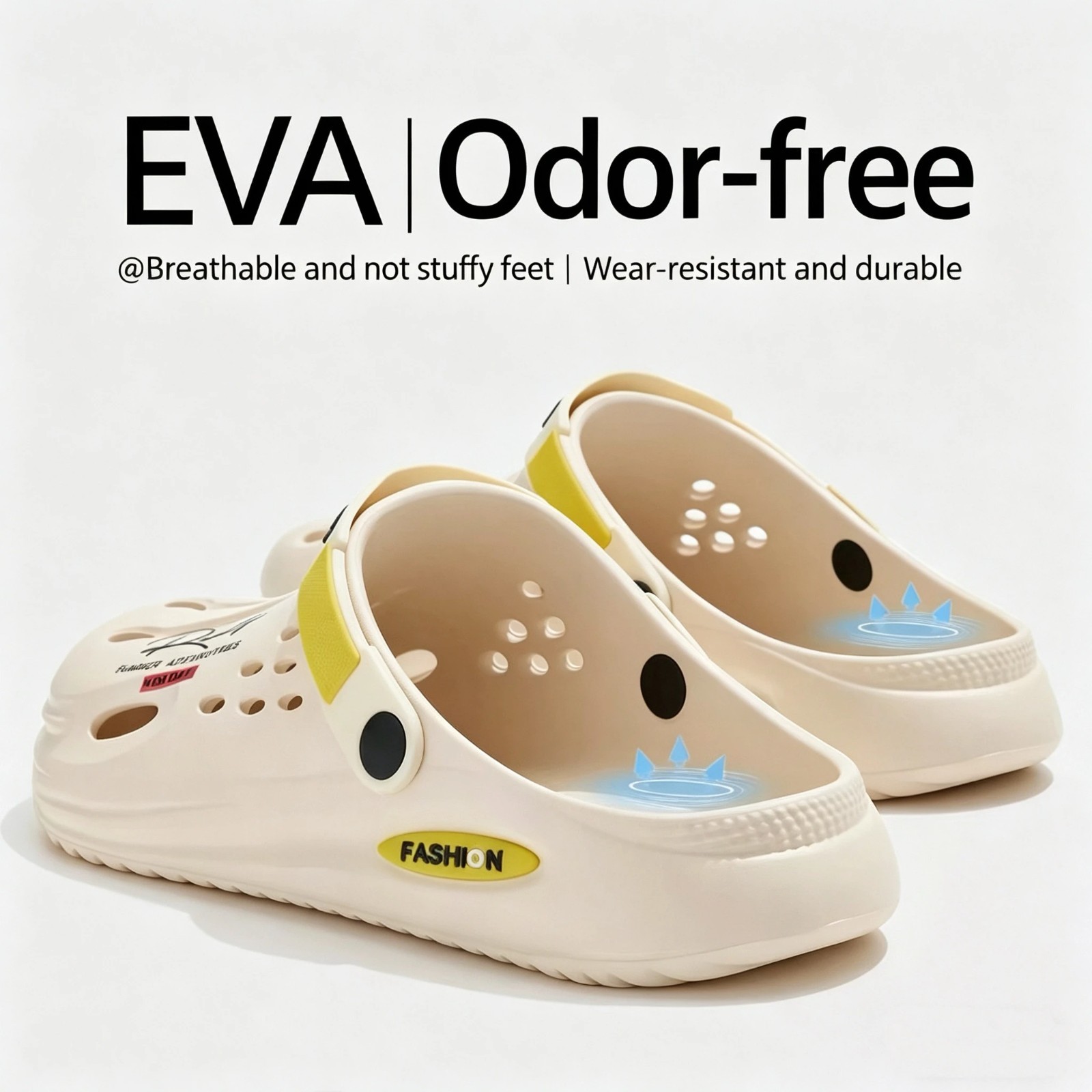Men’s EVA Clogs Slip-On Sandals Non-Slip Lightweight Garden Shoes