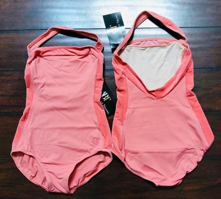 NWT Capezio ABT #3936 Halter w Velvet Adult Dance Leotard XSm, Med & Large Adult