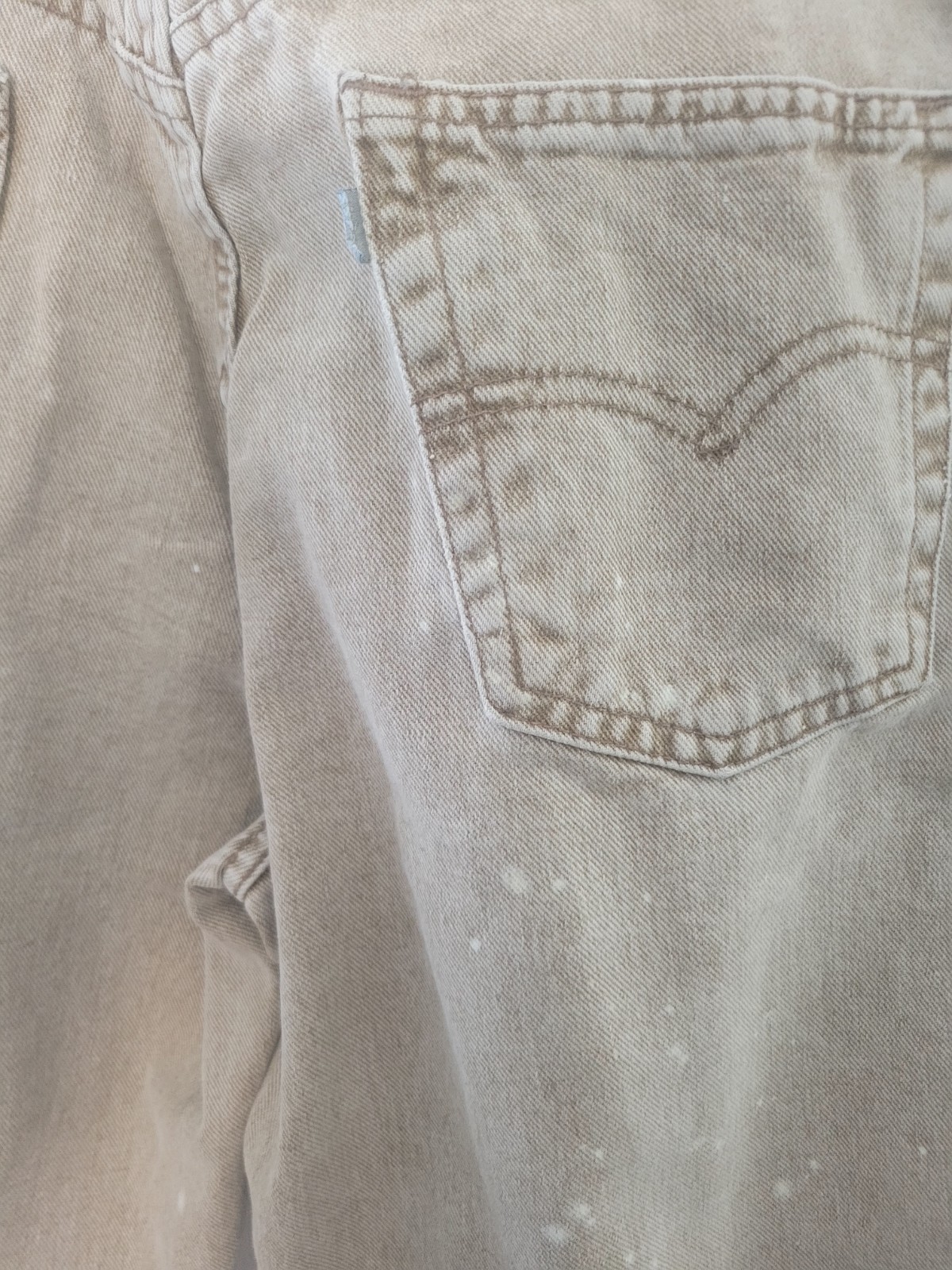 Levi’s SilverTab Baggy Tapered Beige Jeans Purple Label 31×34 (Read Discription)