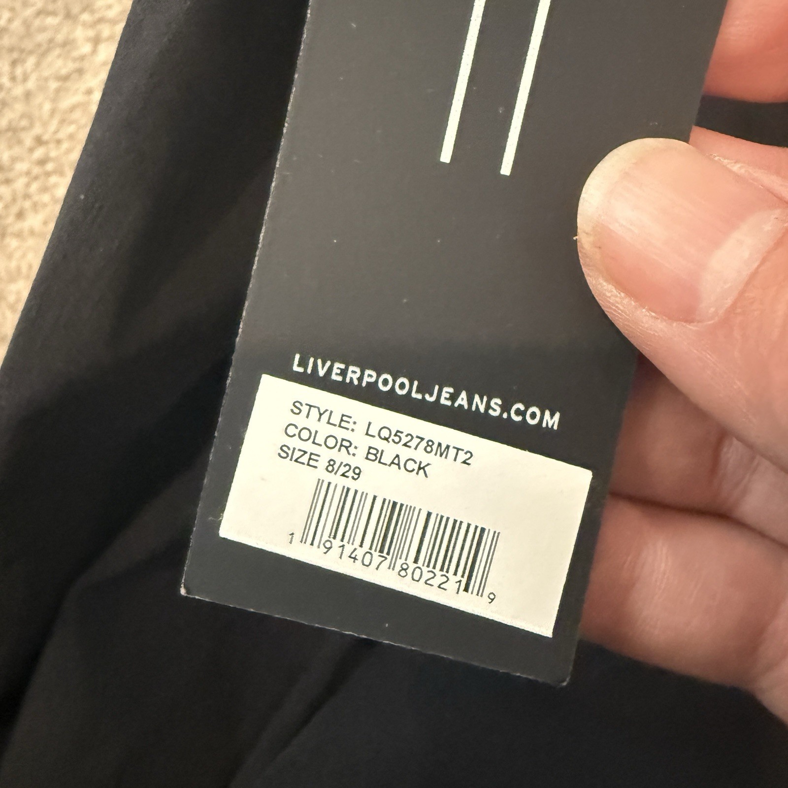 NWT Liverpool Maternity Brina The Straight Leg Trouser Pants Black 8 – 29