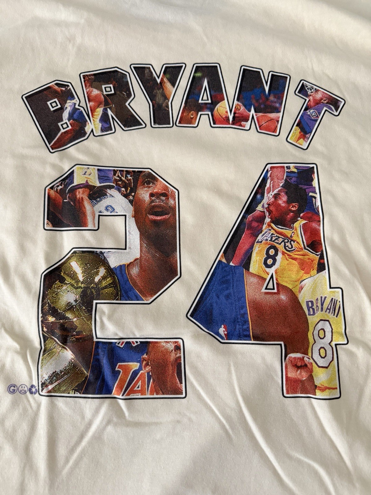 BRAND NEW Comfort Colors Kobe Bryant 24 White Tee Men’s XL