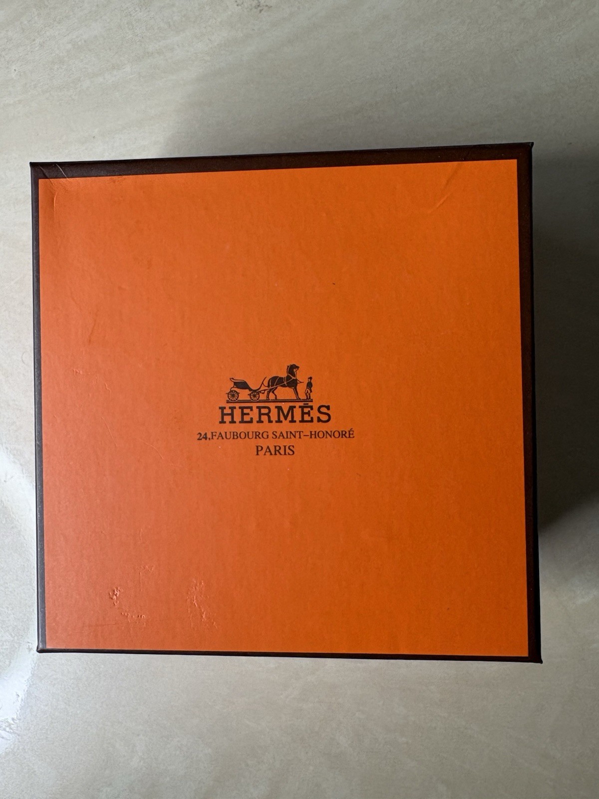 Hermès Black Leather Solid Belt, Silver Buckle, Includes Orange Hermès Box