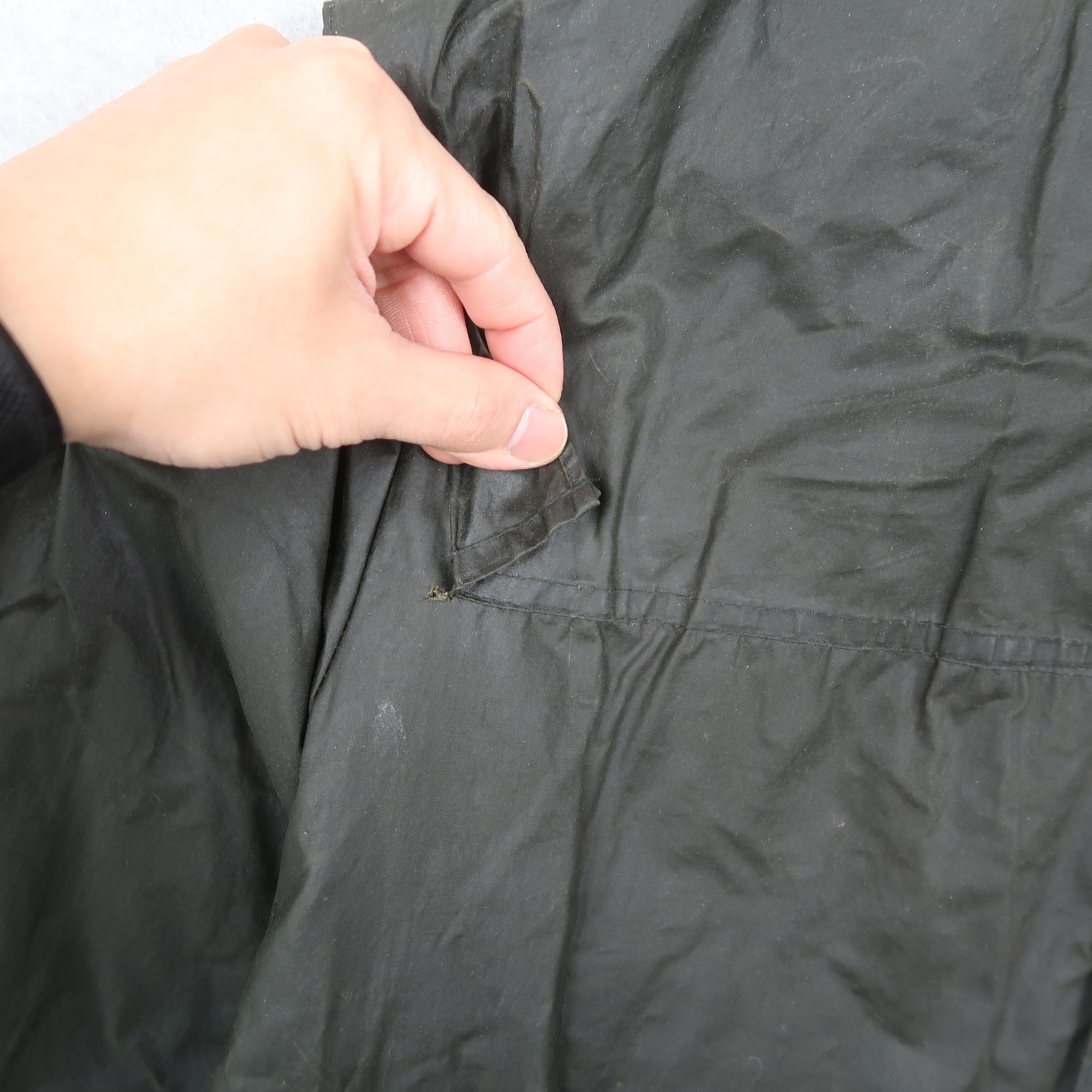VIntage 90s Barbour Men’s A5 Lined Durham Wax Jacket Green C42 / 107CM