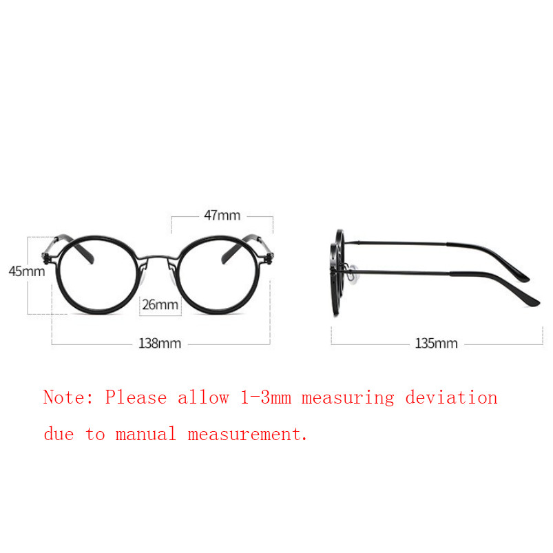 Round Metal Punk Photochromic Reading Glasses For Men Fashion Sunglasses New