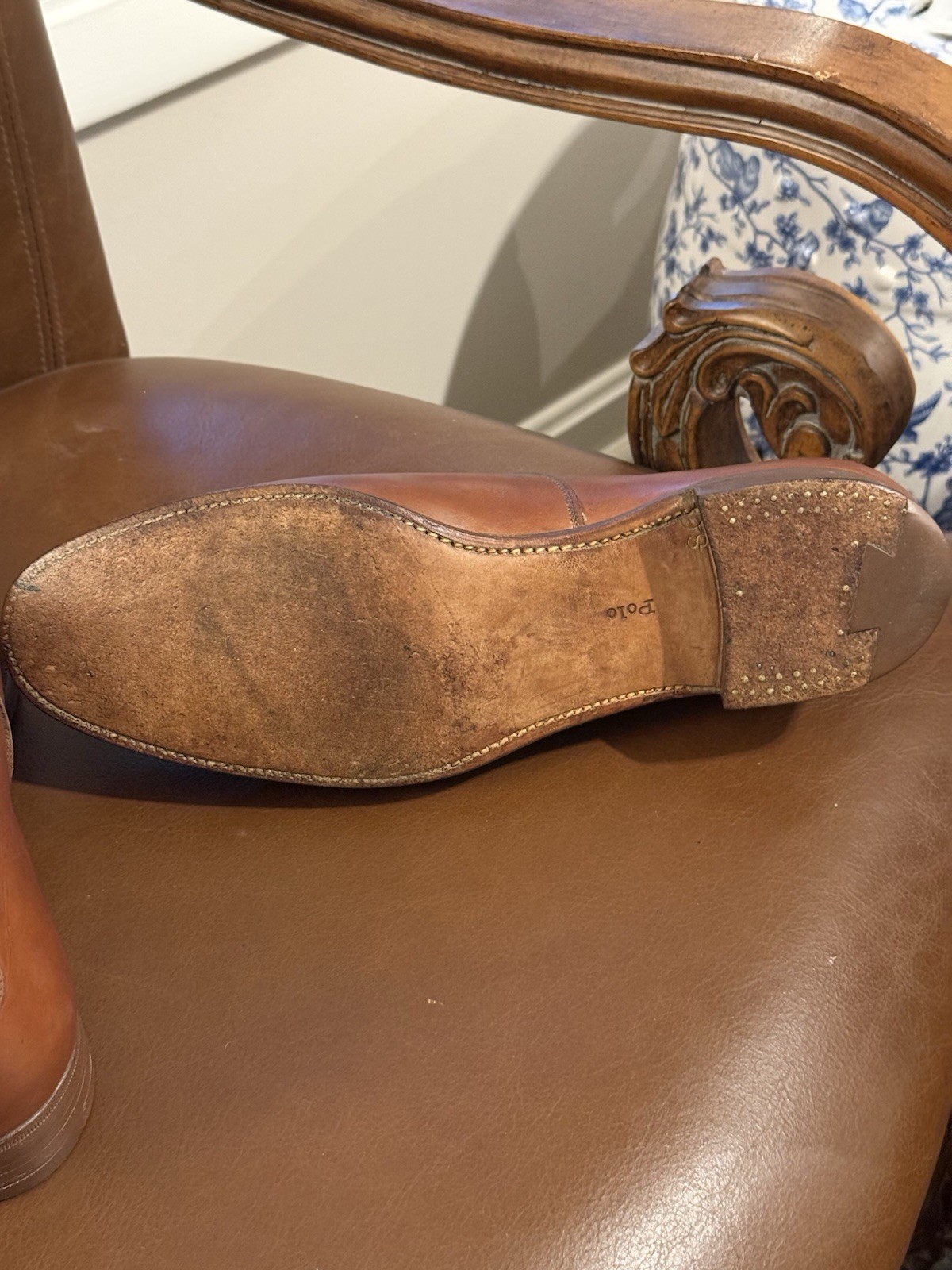 Polo Ralph Lauren Bench Made England Cap Toe Oxford 9.5D Crockett & Jones