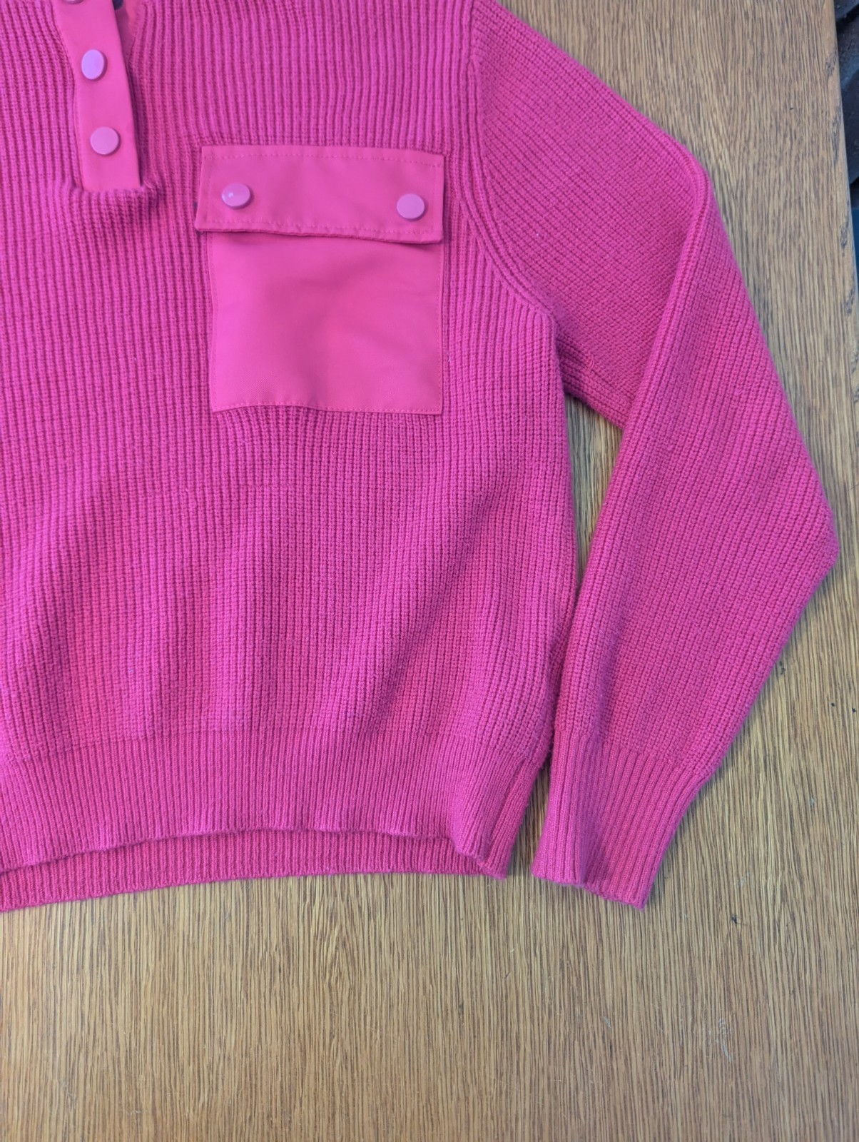 Zara Knit Pullover Sweater Womens Size 13-14 CM 164 Magenta Pink