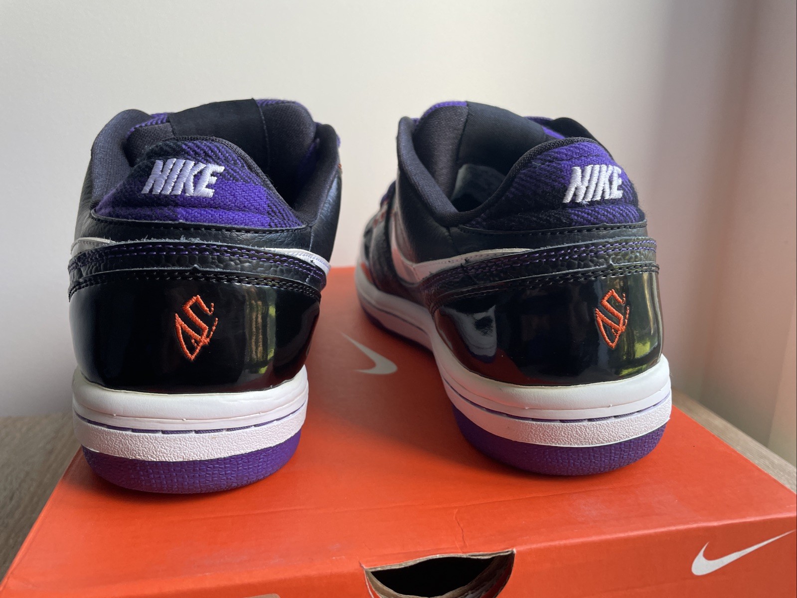 Nike Cradle Rock Low Black Purple Orange Steve Nash US Sz 8.5 Suns OG Box Rare