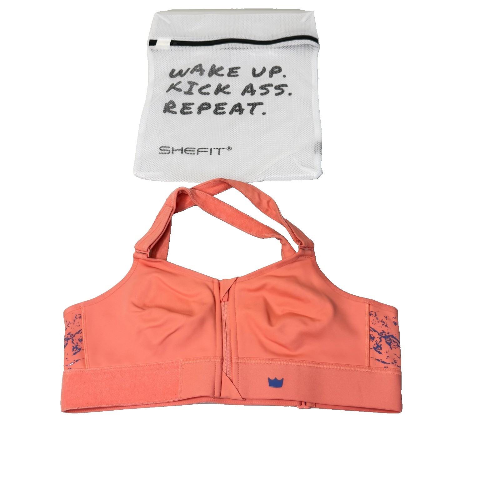 SHEFIT FLEX Orange Sports Bra Size Luxe Supportive Activewear Medium Impact