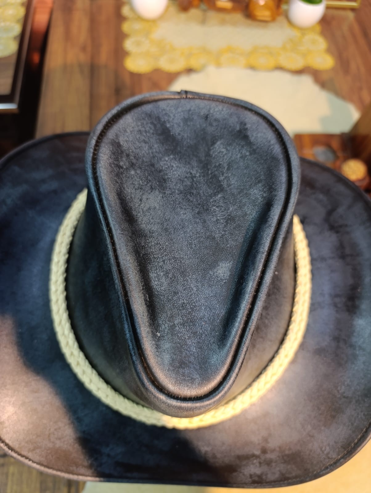 Black Western Cowboy Hat Wide Brim Braided Band Ranch Rodeo Unisex Cattleman Hat