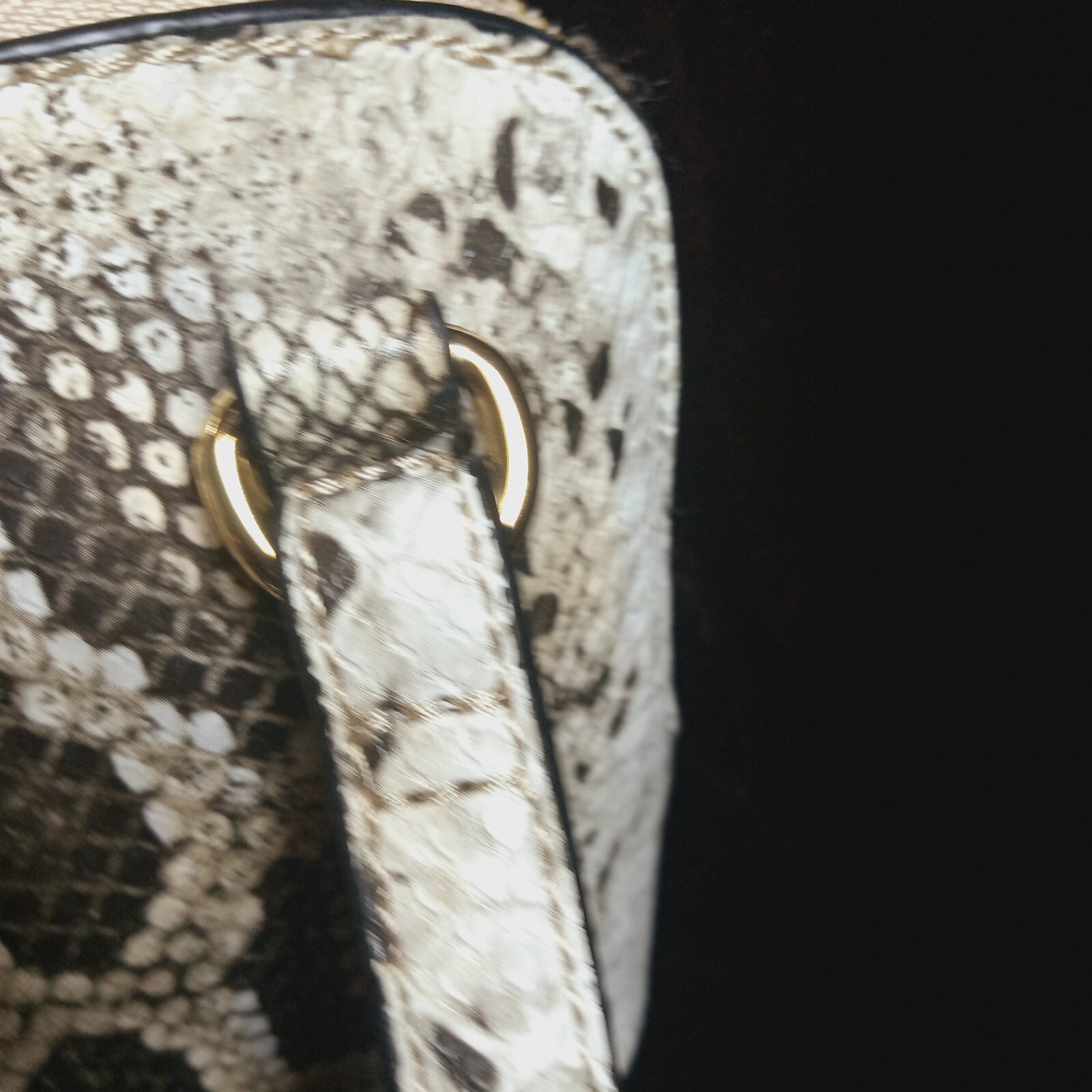 ☆Anne Klein☆ Snake Print Lined Crossbody Handbag 10 X 7 X 3