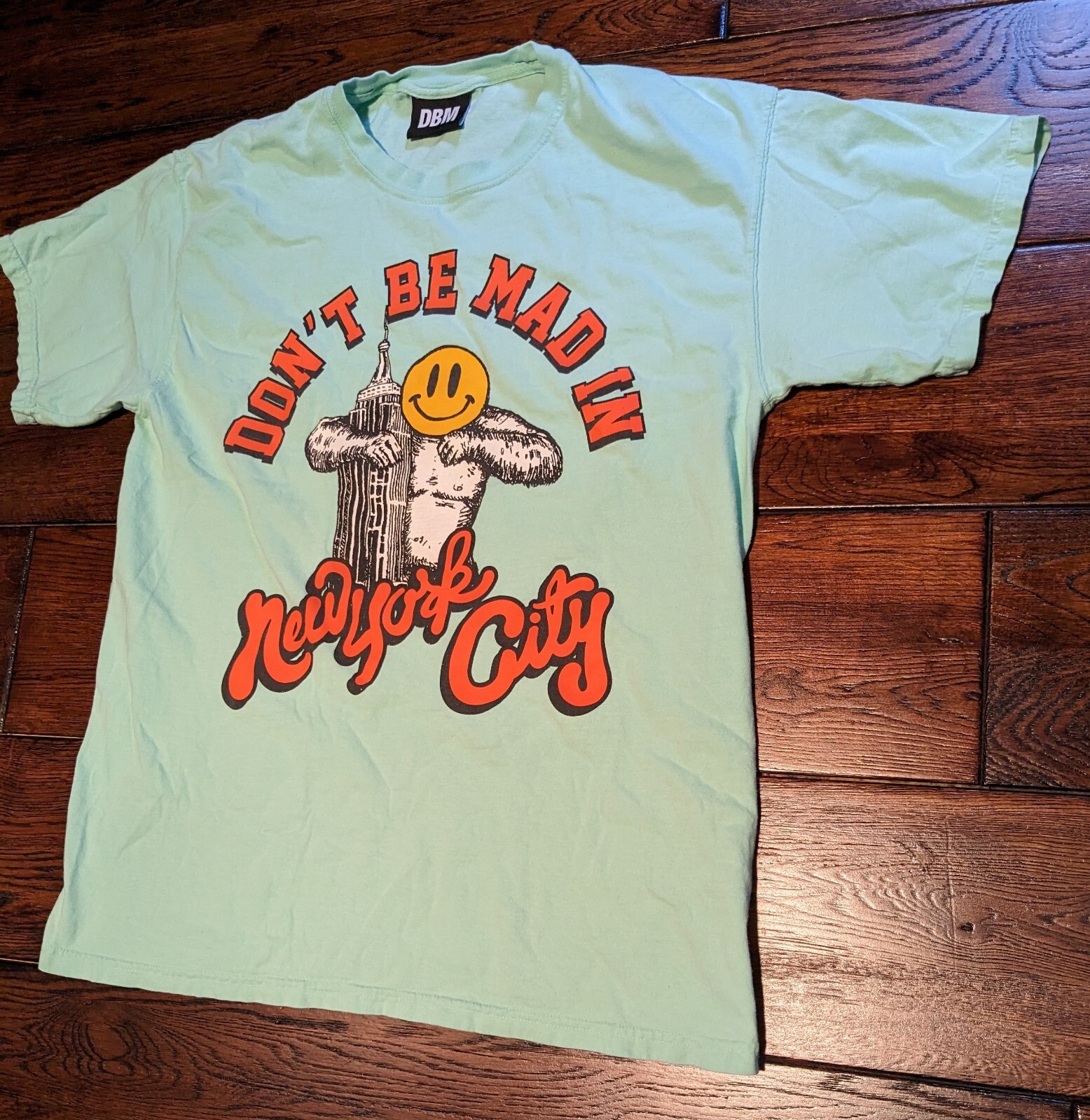 JOE FRESH GOODS Don’t Be Mad New York City NYC DBM T-Shirt Size L Mint Green