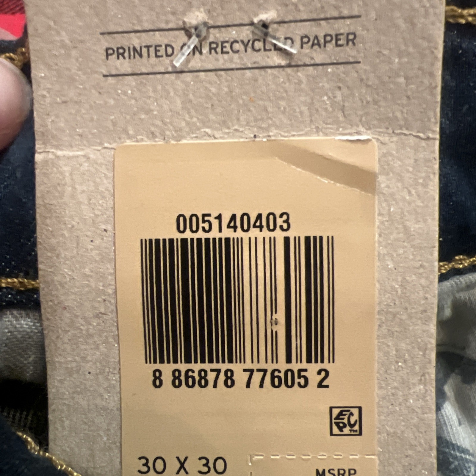 Levi’s Men’s 514 Straight Fit Jeans Midnight Stretch 30W x 30L 005140403
