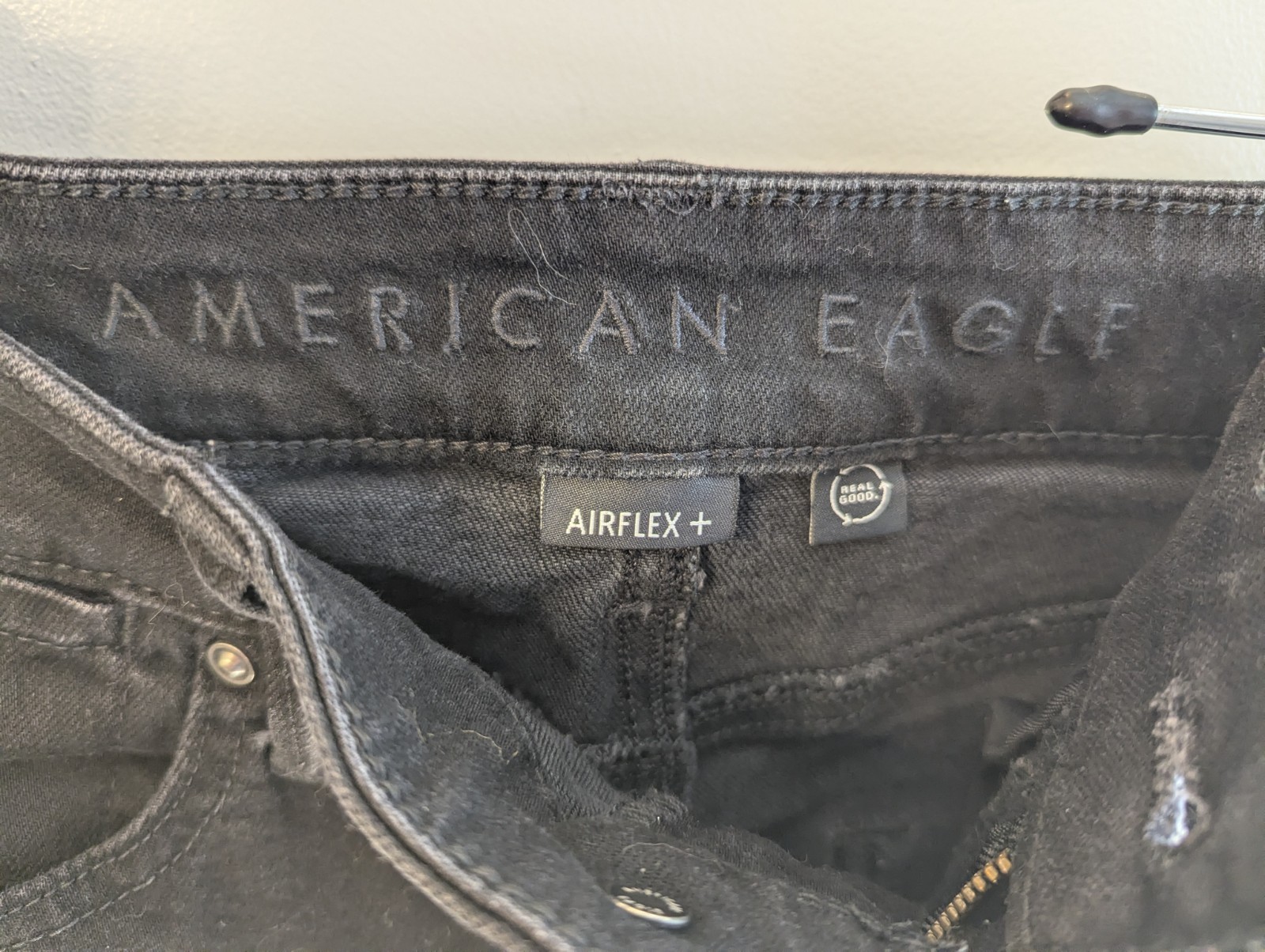 American Eagle Men’s AirFlex+ Athletic Skinny Black Stretch Jeans 29×32