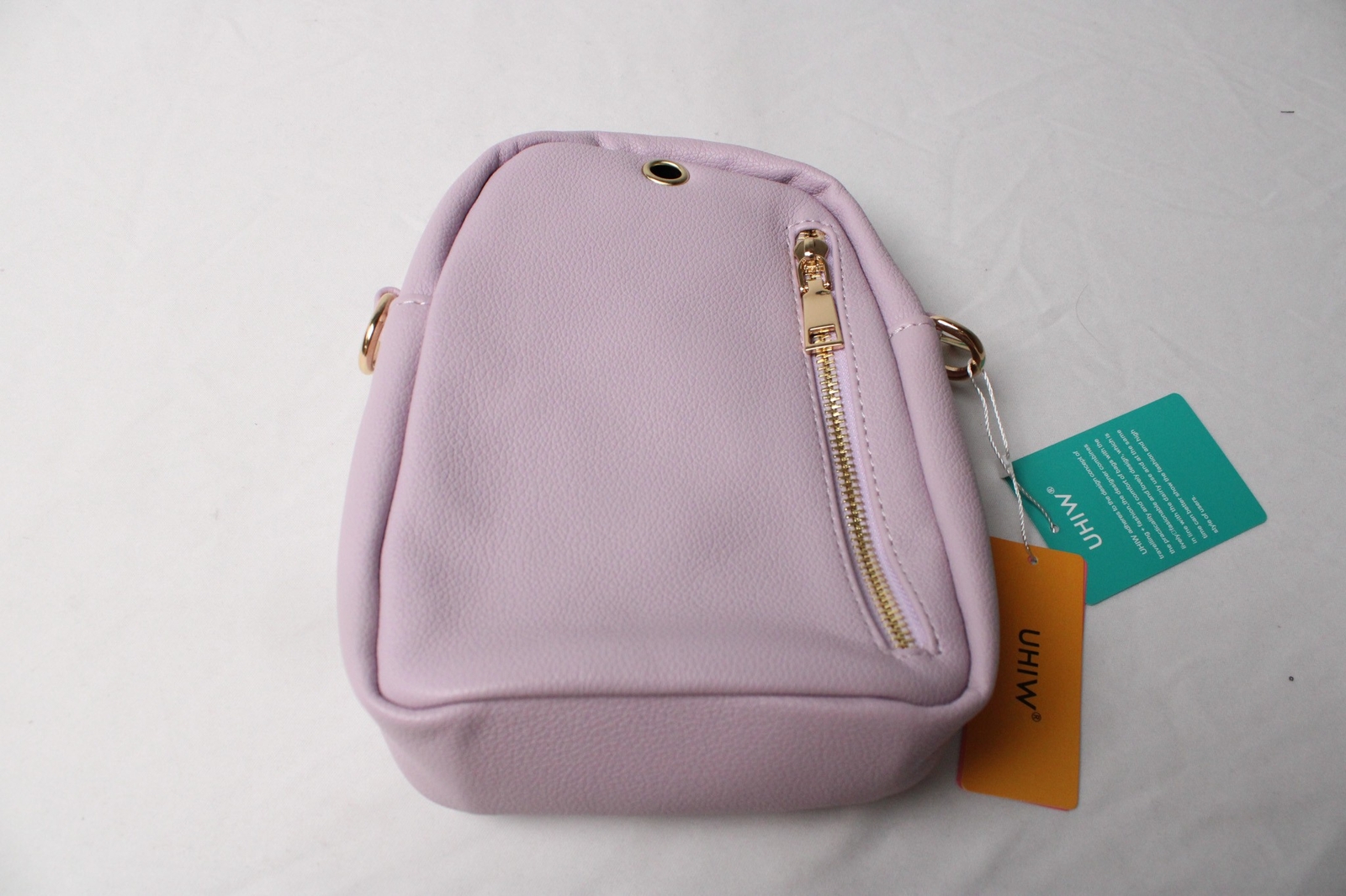 UHIW Women’s Small Multi Zip Closure Crossbody Bag CA4 Purple One Size NWT