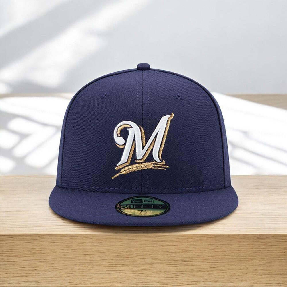 [70361062] Mens New Era MLB Authentic 59Fifty Performance Fitted – Brewers