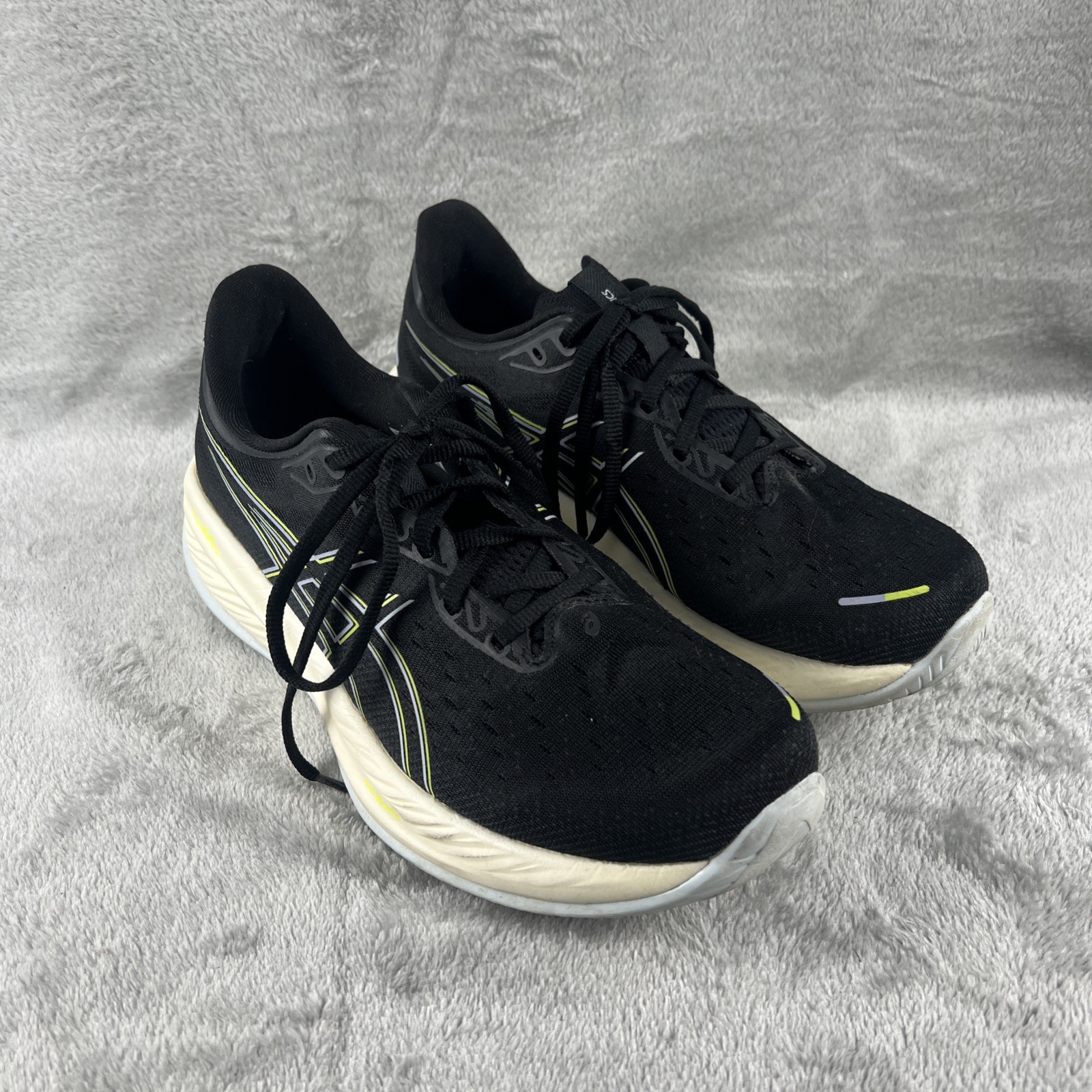 ASICS Men’s Gel-Cumulus 26 1011B792 Black Running Shoes Size 9.5 Sneaker