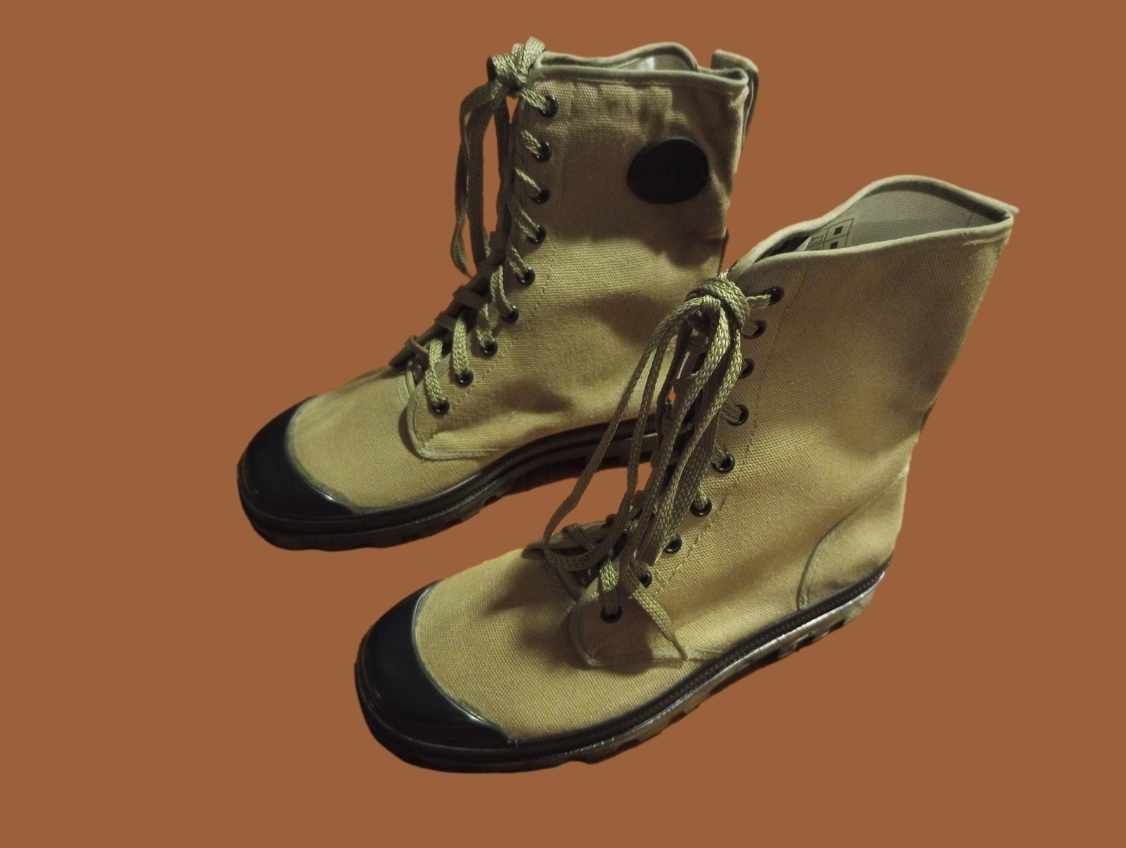 FRENCH STYLE JUNGLE COMBAT BOOT CANVAS COMMANDO SIZE 13