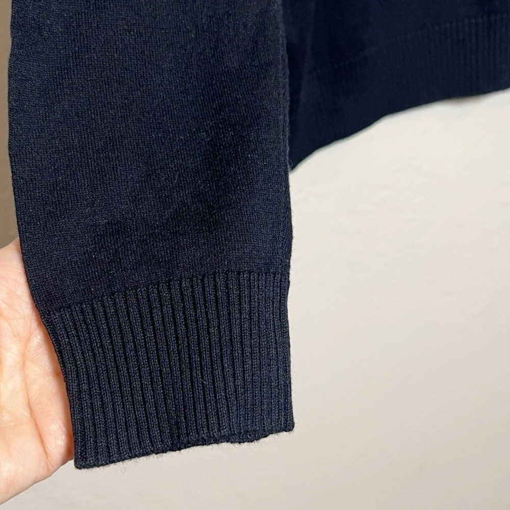 ALPHA STUDIO Men’s Size IT 52 / US Large Black Silk Cashmere Crew Neck Sweater