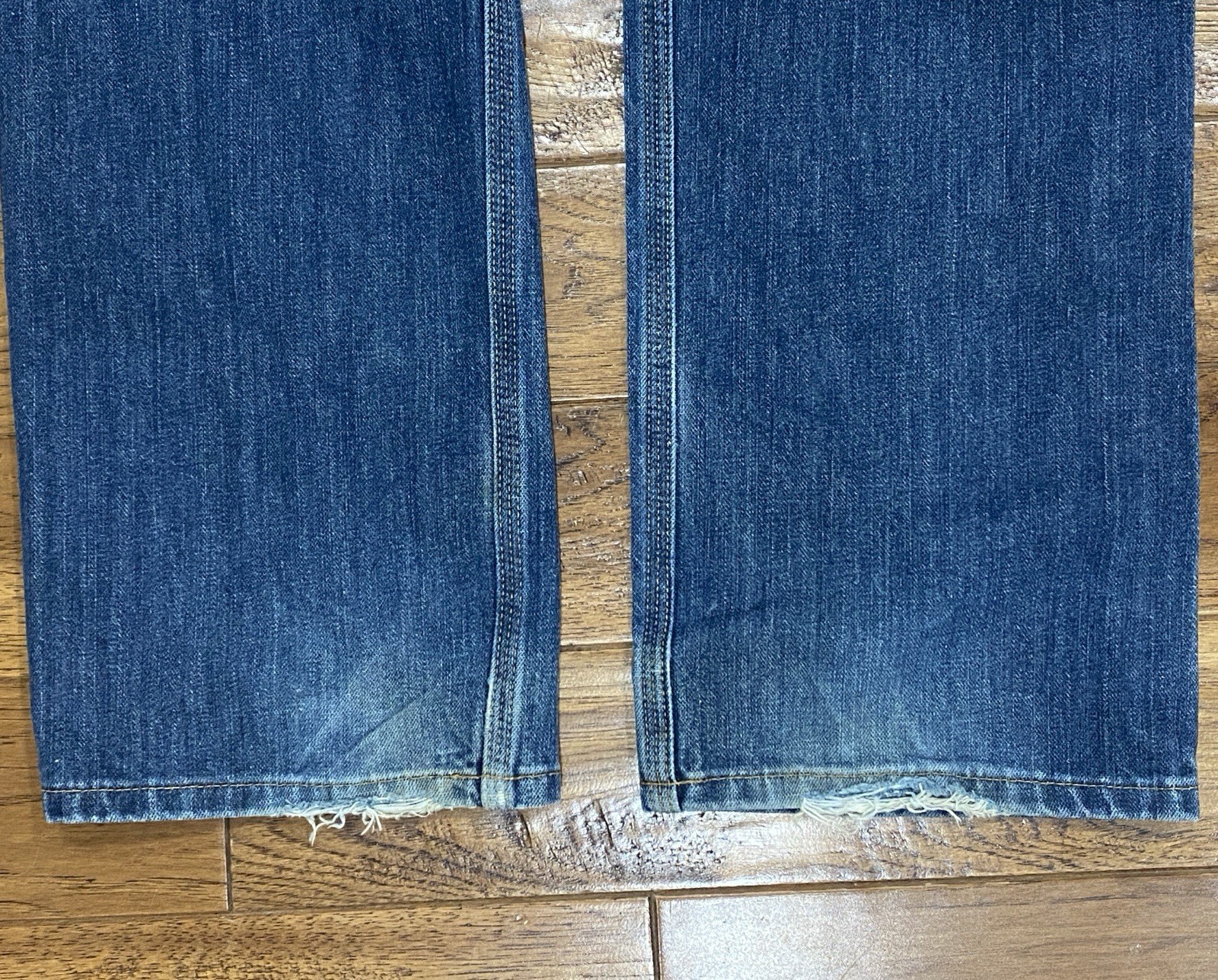 Carhartt Relaxed Fit Jeans Mens 31×32 Blue Denim Triple Stitch Workwear Pants