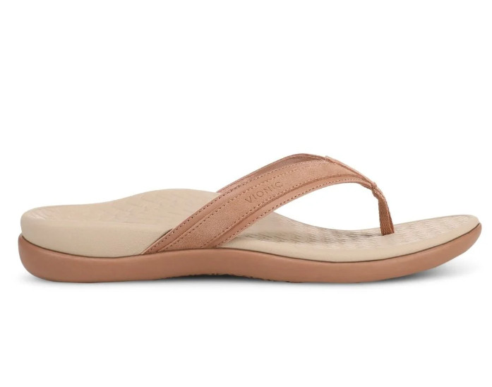 Hot sales! Vionic Tide 2.0 Toe Post Sandal – Mocha Mousse Leather