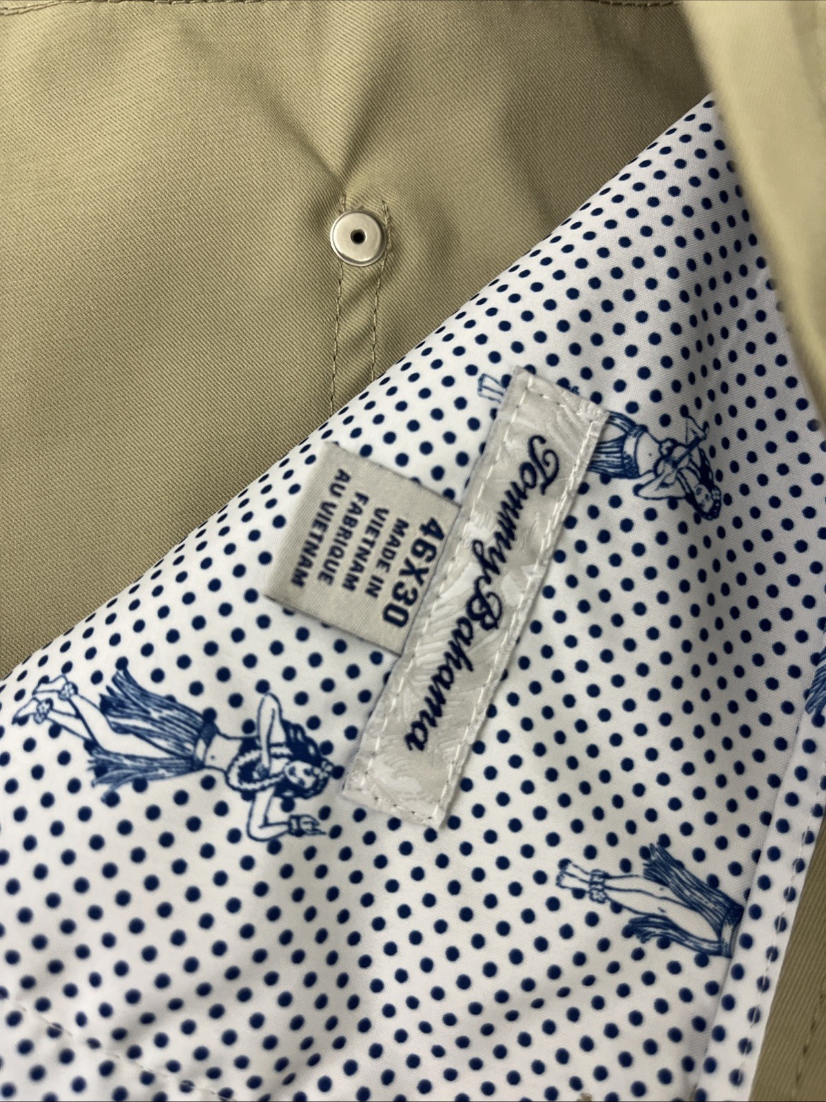 Tommy Bahama Tech Performance Beige Pants Mens Size 46×30 (Actual 47×28)