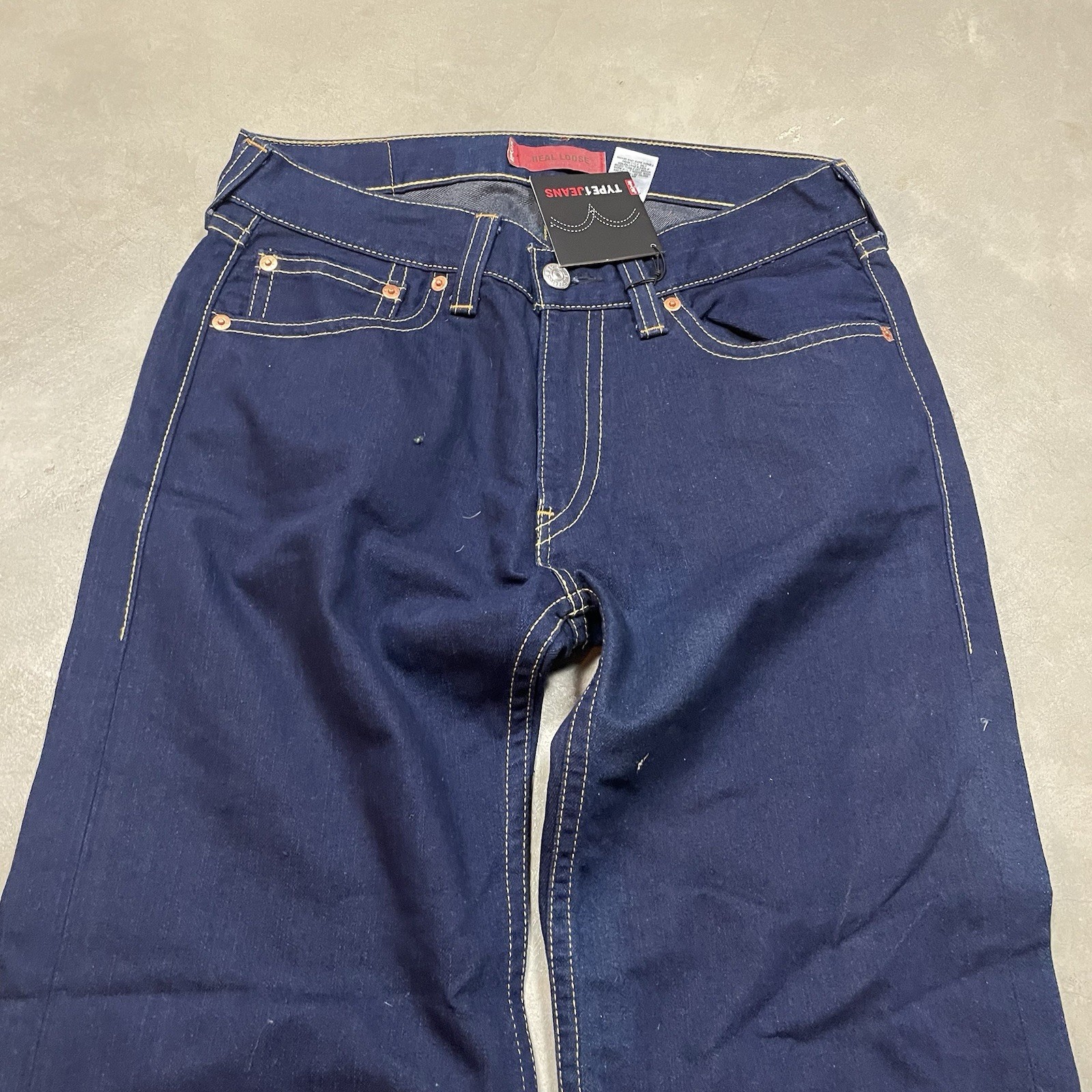 Levis Type 1 Jeans Vintage Y2K Wide Leg Baggy Real Loose Skater 34×32 Fits 36×31