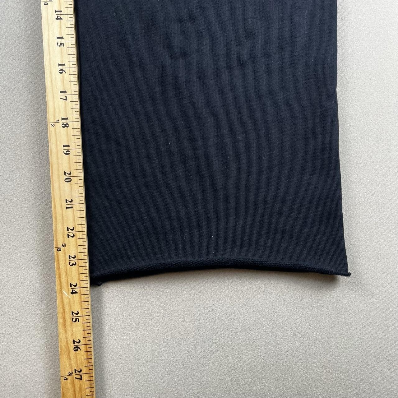 Frank & Eileen Sweatpants Womens Large Black French Terry Wide Leg Cropped USA