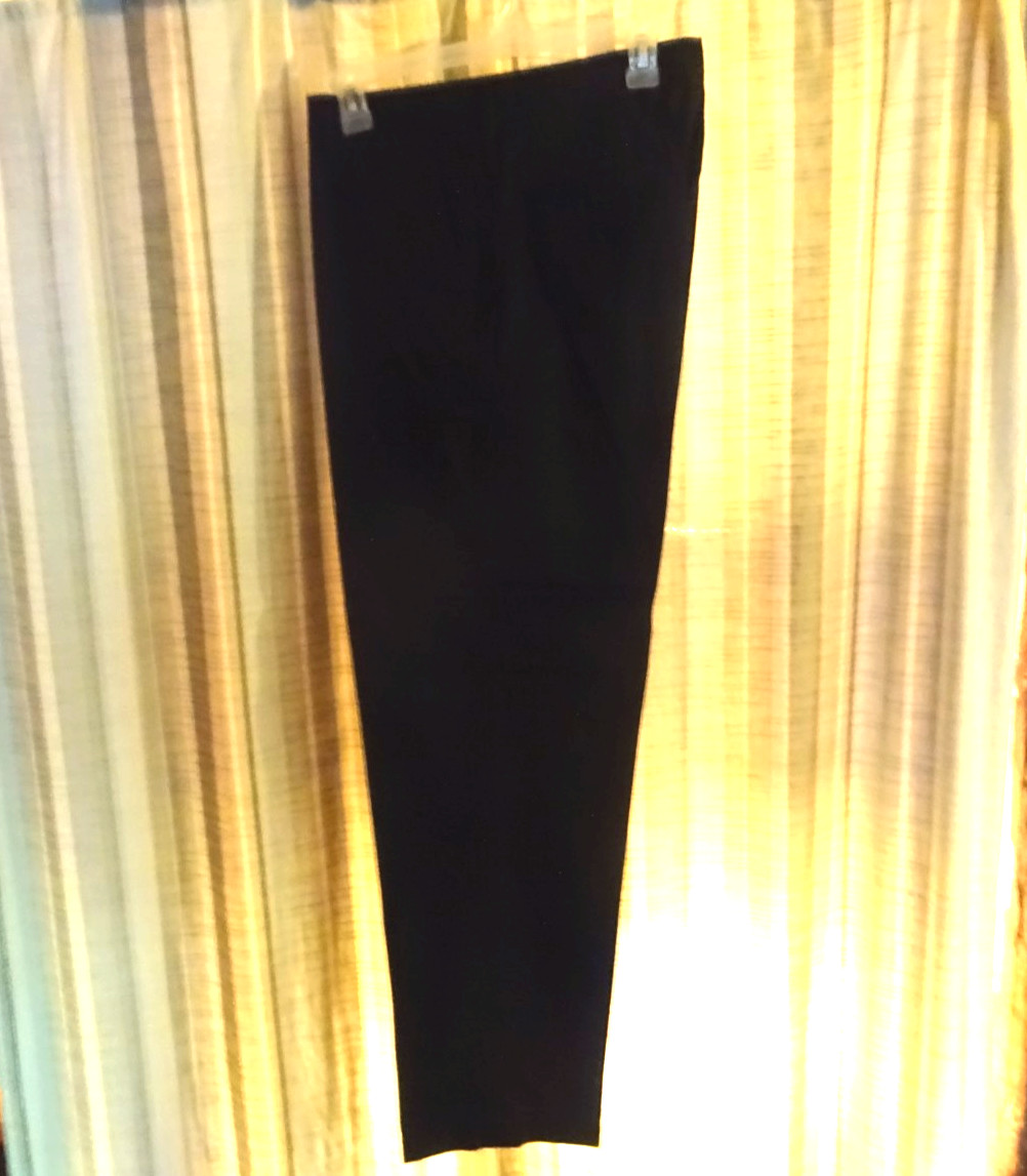 GAP Classic Stretch Pants, 33 x 30, Black, 98% Cotton/2% Spandex, Hemmed, A6