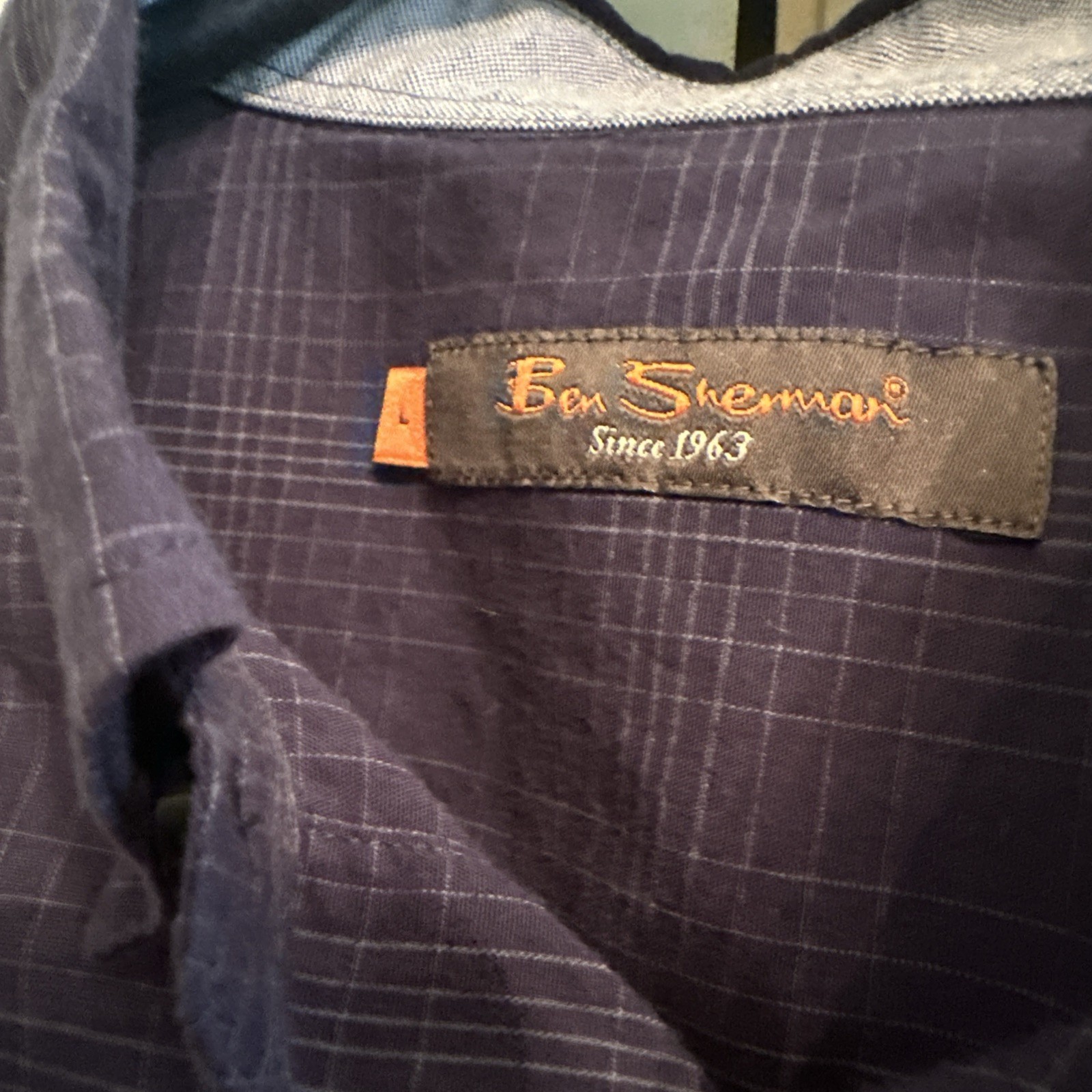Ben Sherman Men’s Large Short Sleeve Button Down Shirt