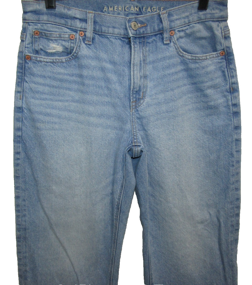AMERICAN EAGLE STOVEPIPE STRIGID DENIM JEANS WOMENS SIZE 6 SHORT