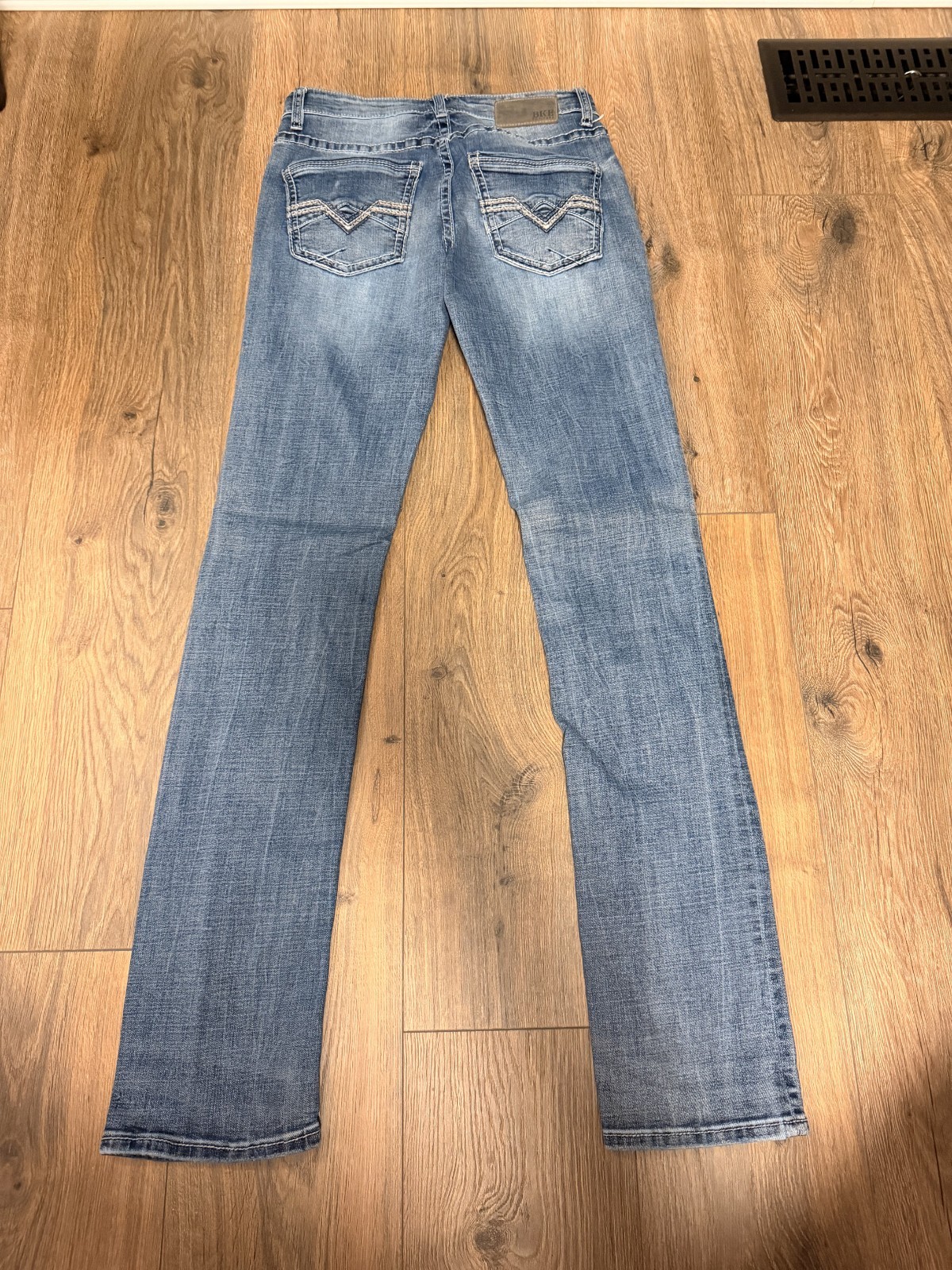 BKE Alec Jeans Mens 29 x 36 Blue Light Wash Straight Stretch Denim