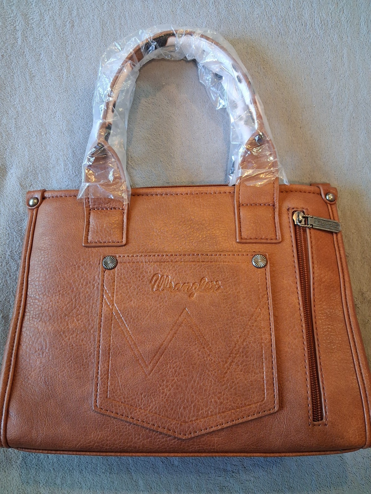 NEW Wrangler Montana West Tote Bag Cow Print NWT Crossbody Medium Satchel