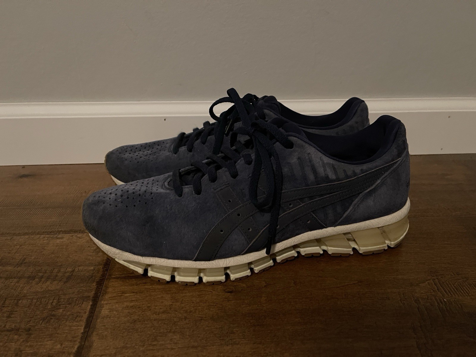 Asics Gel Quantum 360 4 LE Shoes Navy Blue Suede Sneakers 1021A105 – Men’s 10