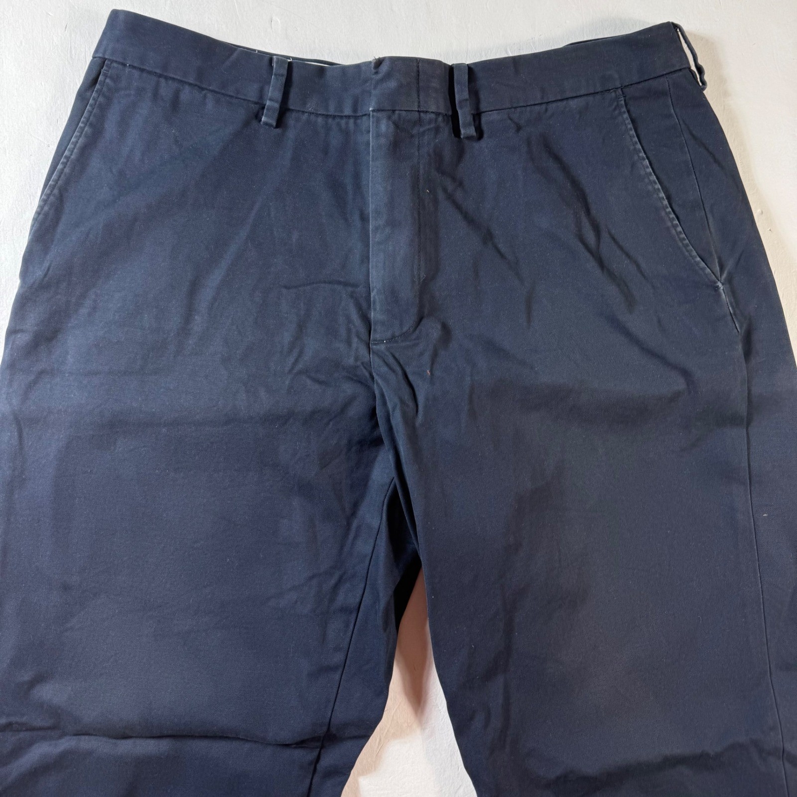 J Crew Bowery Pants Mens 34×30 Classic Fit Navy Cotton Chino Pants